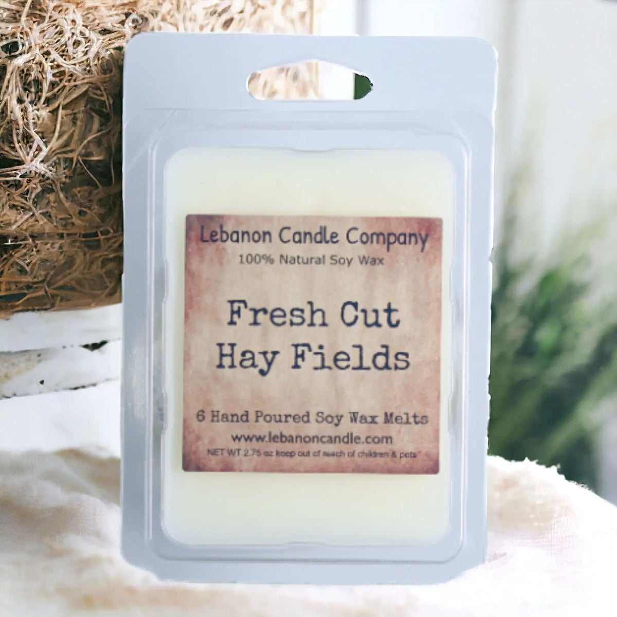 Fresh Cut Hay Fields Wax Melt Lebanon Candle Company