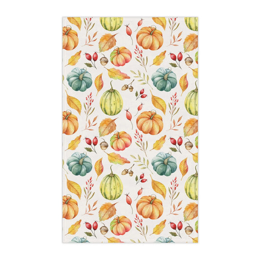 Autumn Harvest Tea Towels | Fall Decor, Kitchen Textile, Thanksgiving, Home Gift, Pumpkin Design Horsey Shop
