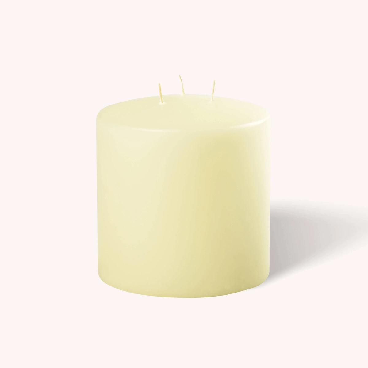Ivory 3 Wick Pillar Candle - 6" x 6" Hyoola Candles