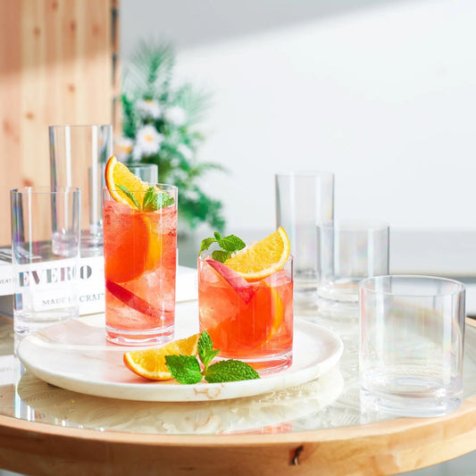 Barcelona Acrylic Lowball & Highball Glassware, Set of 8 Khen Site