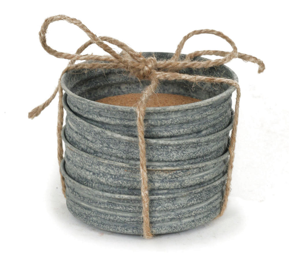 Mason Jar Lid Coasters – Set of 4