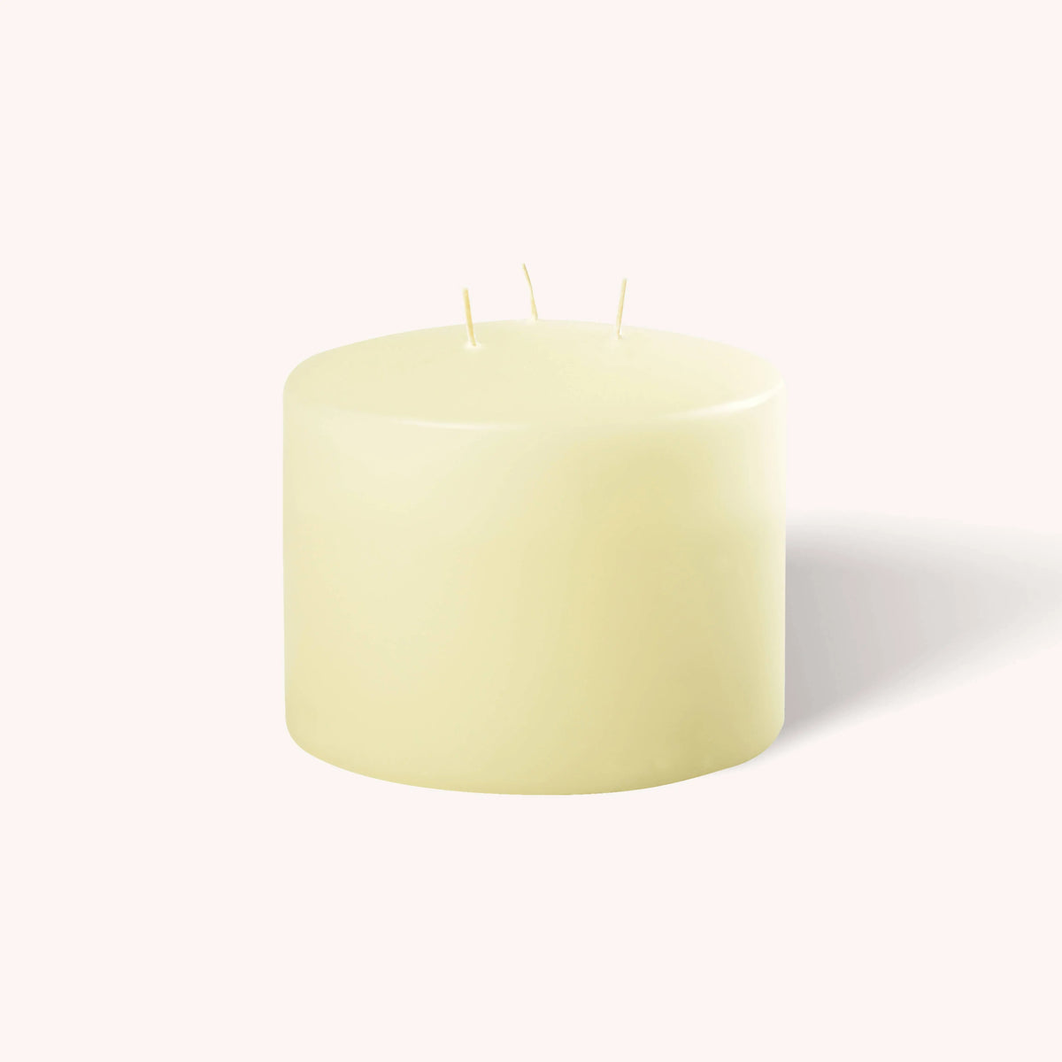 Ivory 3 Wick Pillar Candles - 6" x 4.75" Hyoola Candles