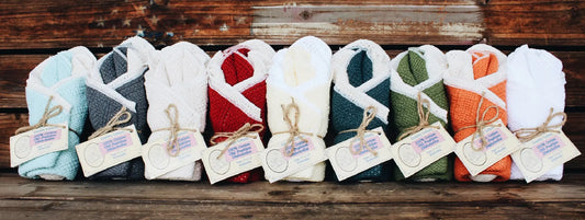 100% Cotton Dishcloths 11" x 11" Carolina Cottons