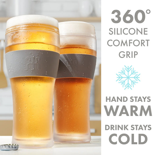 Barcelona Acrylic Cooling Beer Glassware, Set of 2 Khen Site