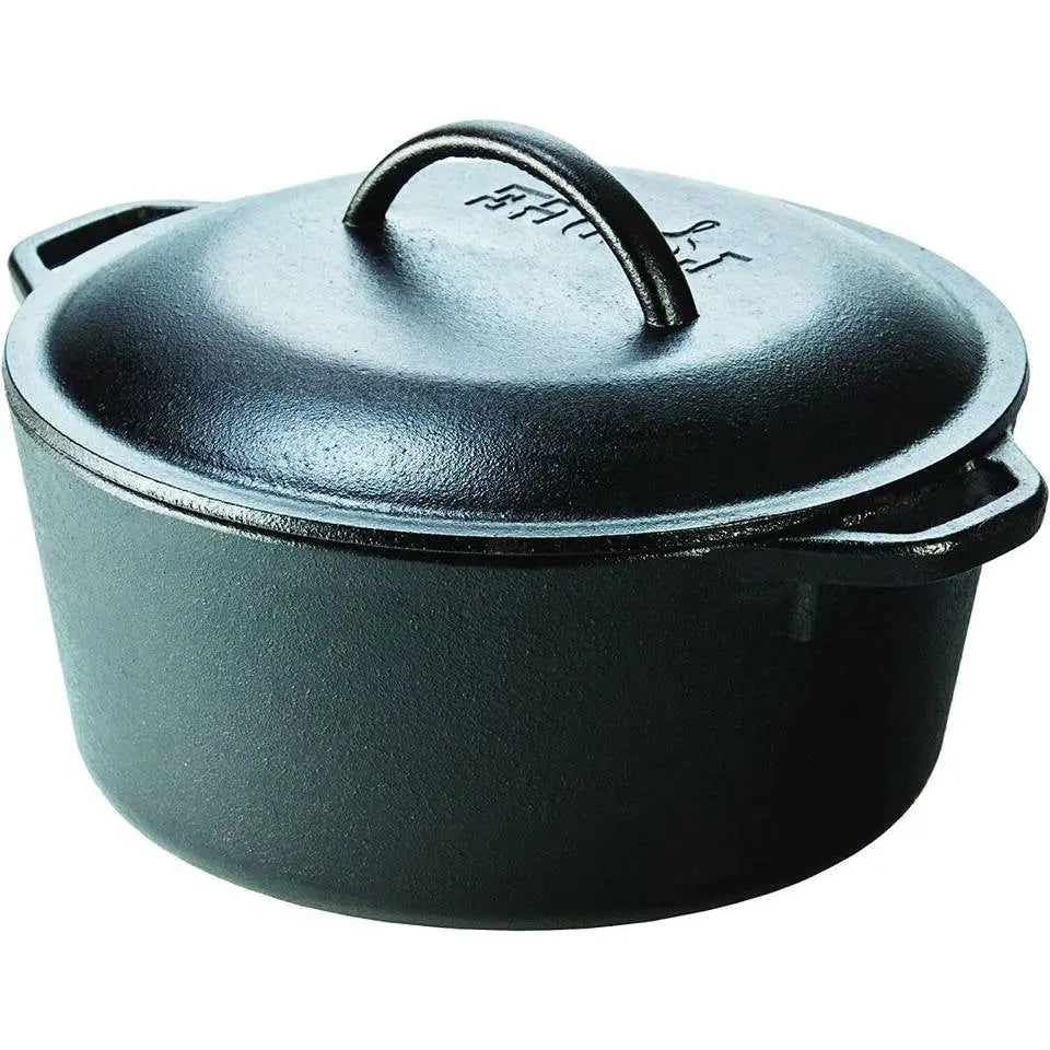 5-Piece Cast Iron Cookware Set with Dutch Oven Griddle and Skillets Made in USA HomePacific
