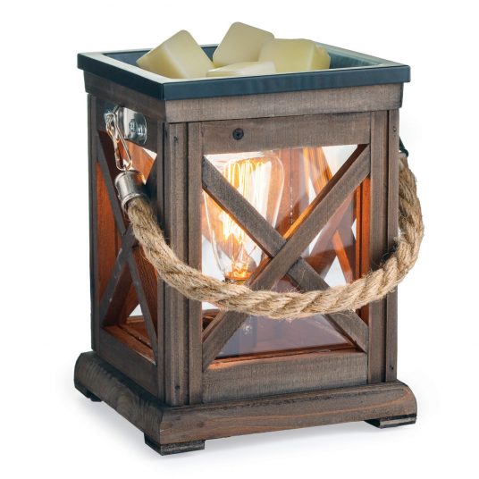 Walnut & Rope Vintage Bulb Illumination Fragrance Warmer Mitten Makers Market