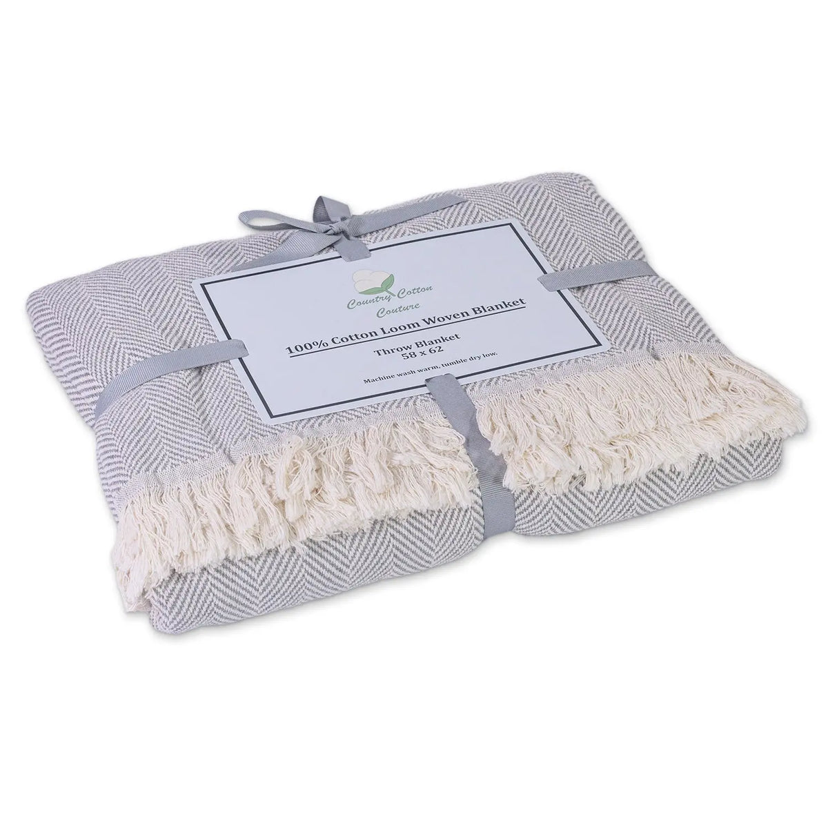 100% Cotton Patterned (Large) Throw Blankets - 58" x 62" Carolina Cottons