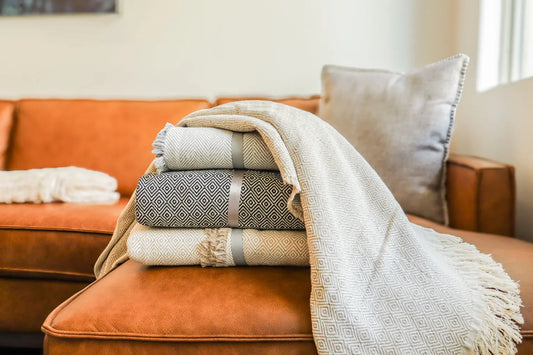 100% Cotton Patterned (Large) Throw Blankets - 58" x 62" Carolina Cottons