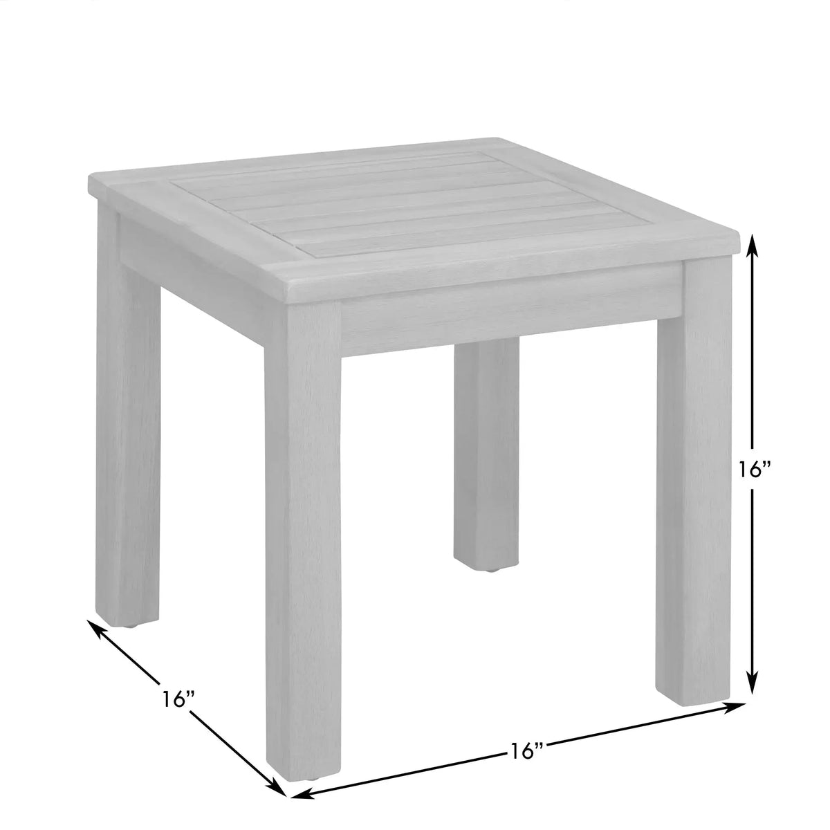 Lio/Oslo Wooden Side Table Fire Sense/Balkene Home