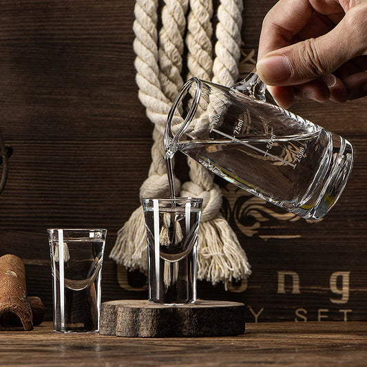 Dlight Decor 6pc 15ml Shot Glass Set – Thick Bottom Mini Liquor Cups