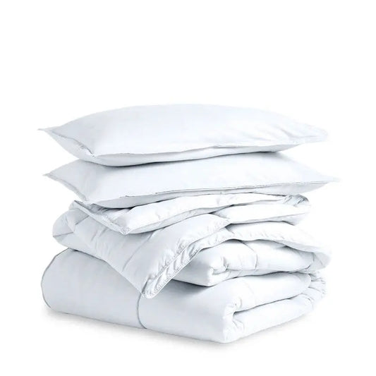 Full size Super Soft Microfiber Down Alternative Comforter Set White HomePacific