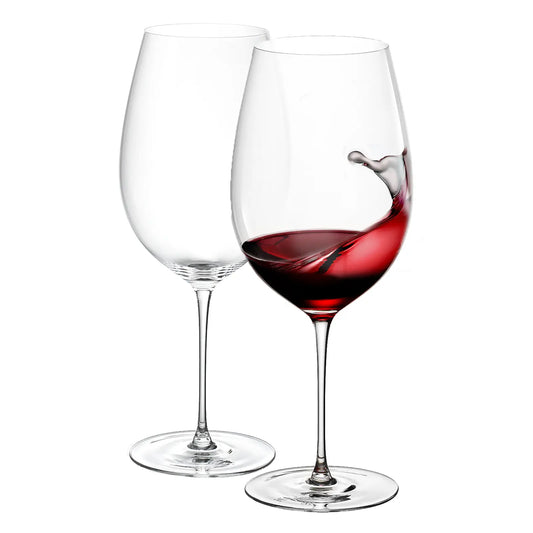 Classica Bordeaux Hand-Blown Stemmed Wine Glassware, Set of 2 Khen Site