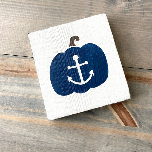 Anchor Pumpkin Sign Anchored Soul Designs
