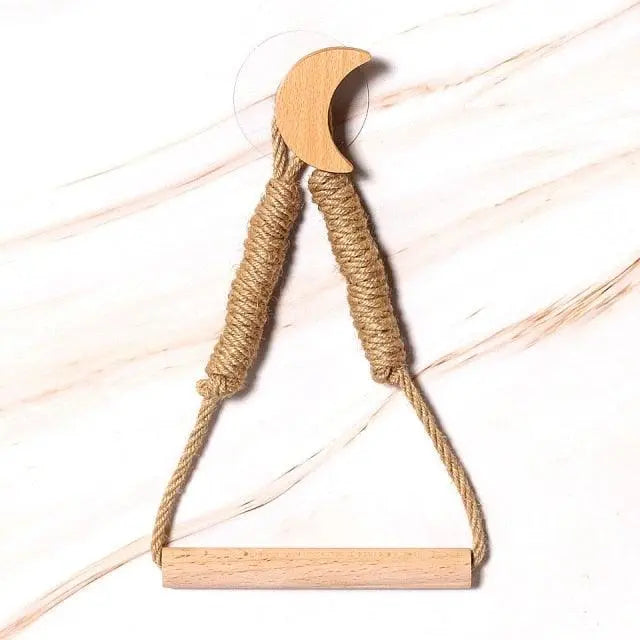 Many Styles Kitchen Roll Napkin Holders Towel Dispenser Accessory Hanging Rope Wooden Toilet Paper Holder For Bathroom Decor Home Toilet Roll Holder Creative Wood Roll Holder Country House Toilet Paper Holder Toilet Bathroom Stevvex
