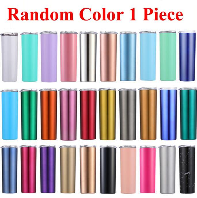 Skinny Stainless Steel Thermos With Straw