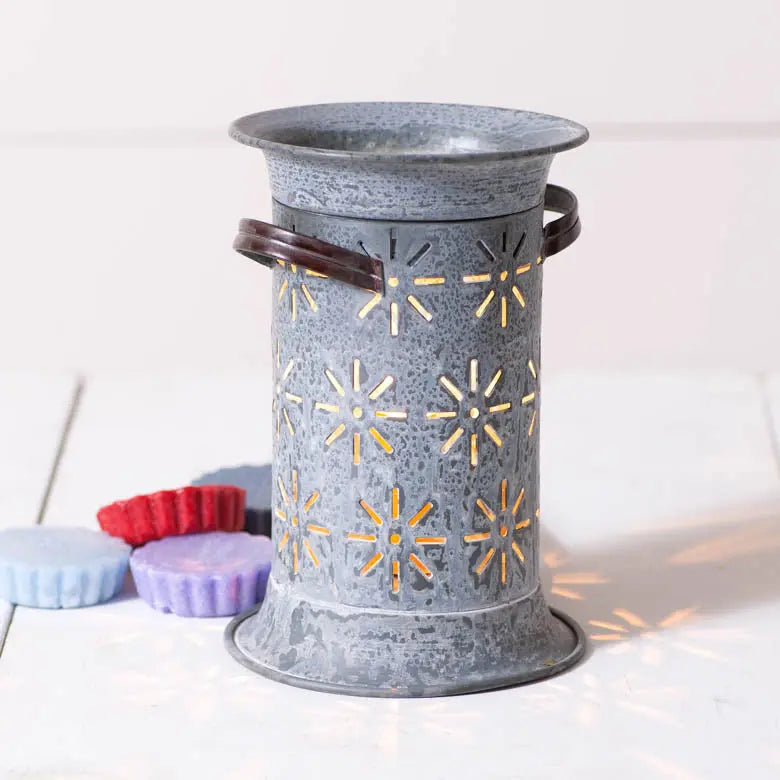 Starburst Wax Warmer in Weathered Zinc Countryside Home Decor