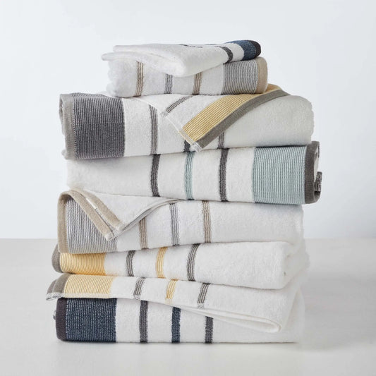Decorative Cotton Stripe Bath Towel Set - Noelle Collection Great Bay Home