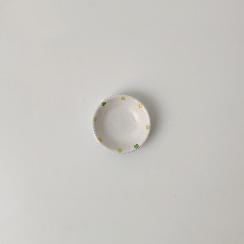 Dot Ceramic Plate Set Small Breakfast Plate Dessert Plate Flavor Plate Oval Plate Sell My Stuff