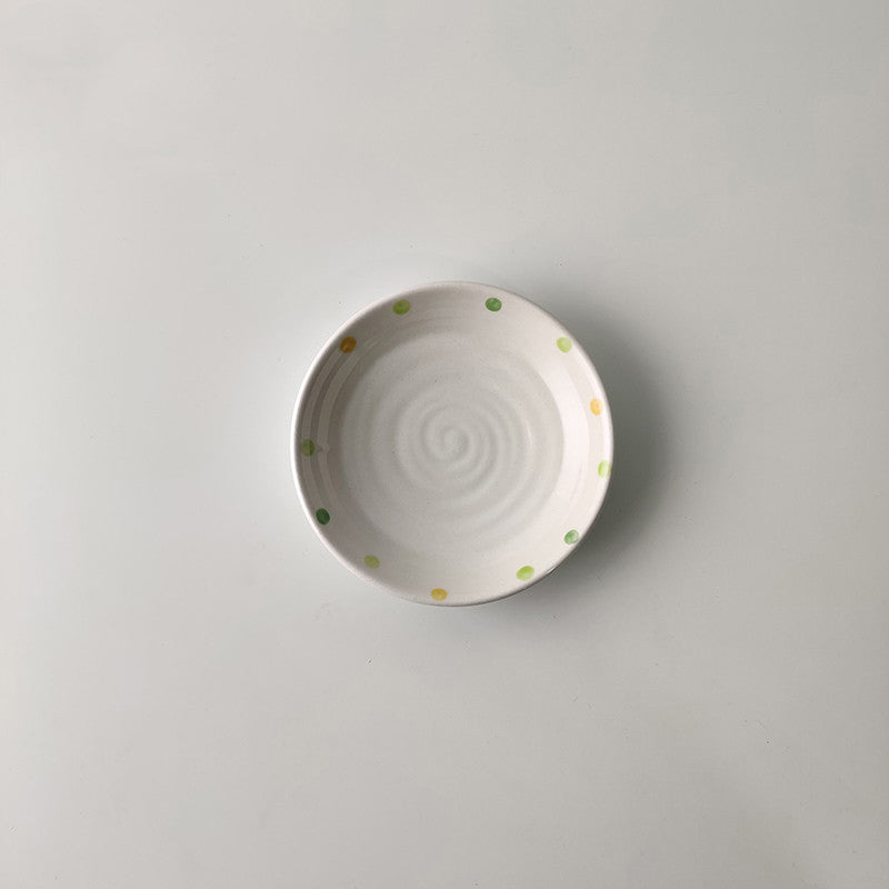 Dot Ceramic Plate Set Small Breakfast Plate Dessert Plate Flavor Plate Oval Plate Sell My Stuff