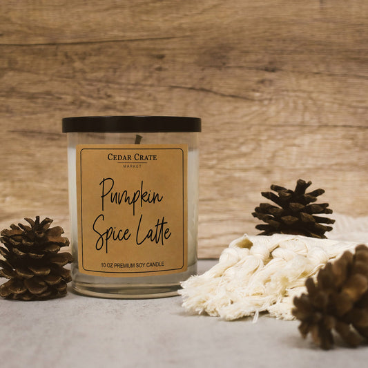 Pumpkin Spice Latte - Luxury Soy Candle - Fall Home Decor