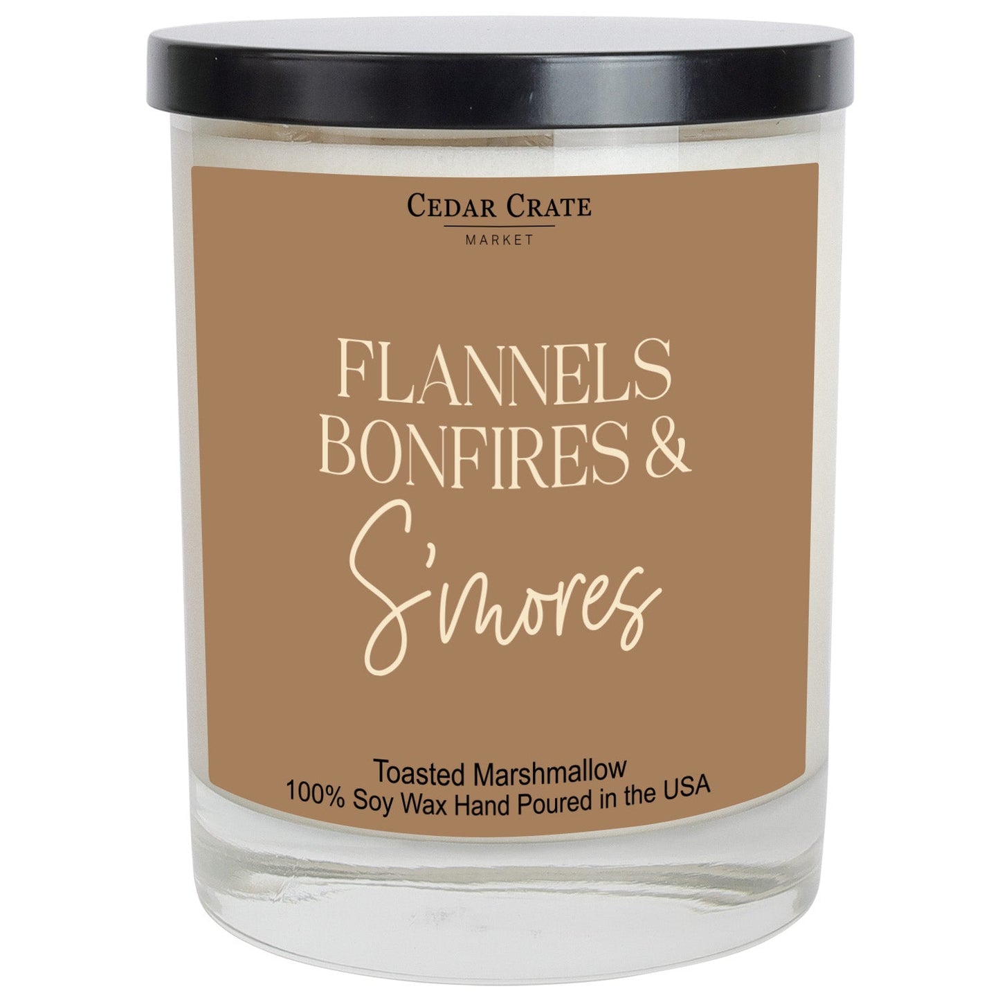 Flannels, Bonfires & S'mores - Fall Candle Decor