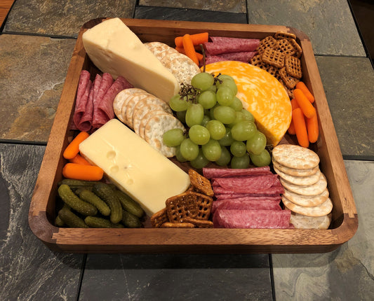 Square Serving Tray with Handles