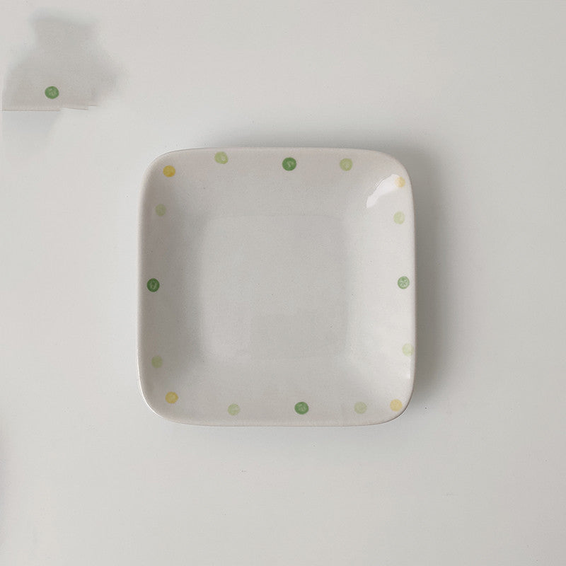Dot Ceramic Plate Set Small Breakfast Plate Dessert Plate Flavor Plate Oval Plate Sell My Stuff