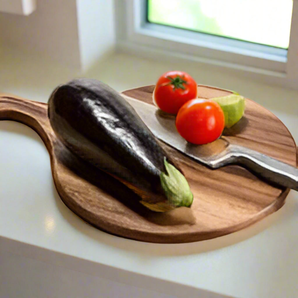 Acacia Wood Cutting/Charcuterie Board -  Round