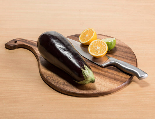 Acacia Wood Round Cutting/Charcuterie Board - 19"x14"