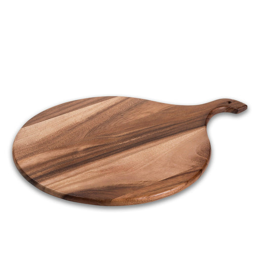 Acacia Wood Round Cutting/Charcuterie Board - 19"x14"