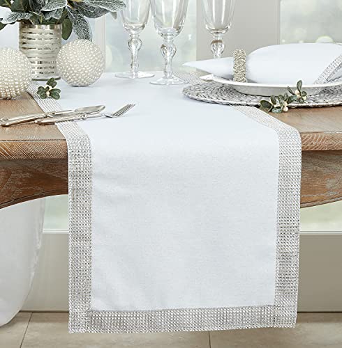 Fennco Styles Elegant Lily Collection Studded Design Table Linens
