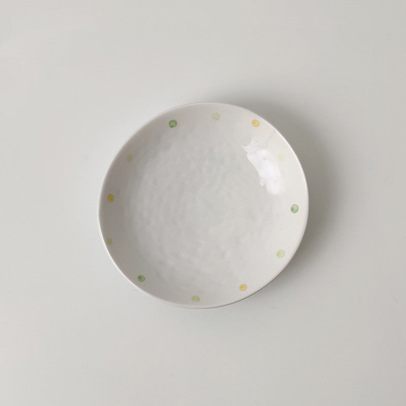 Dot Ceramic Plate Set Small Breakfast Plate Dessert Plate Flavor Plate Oval Plate Sell My Stuff