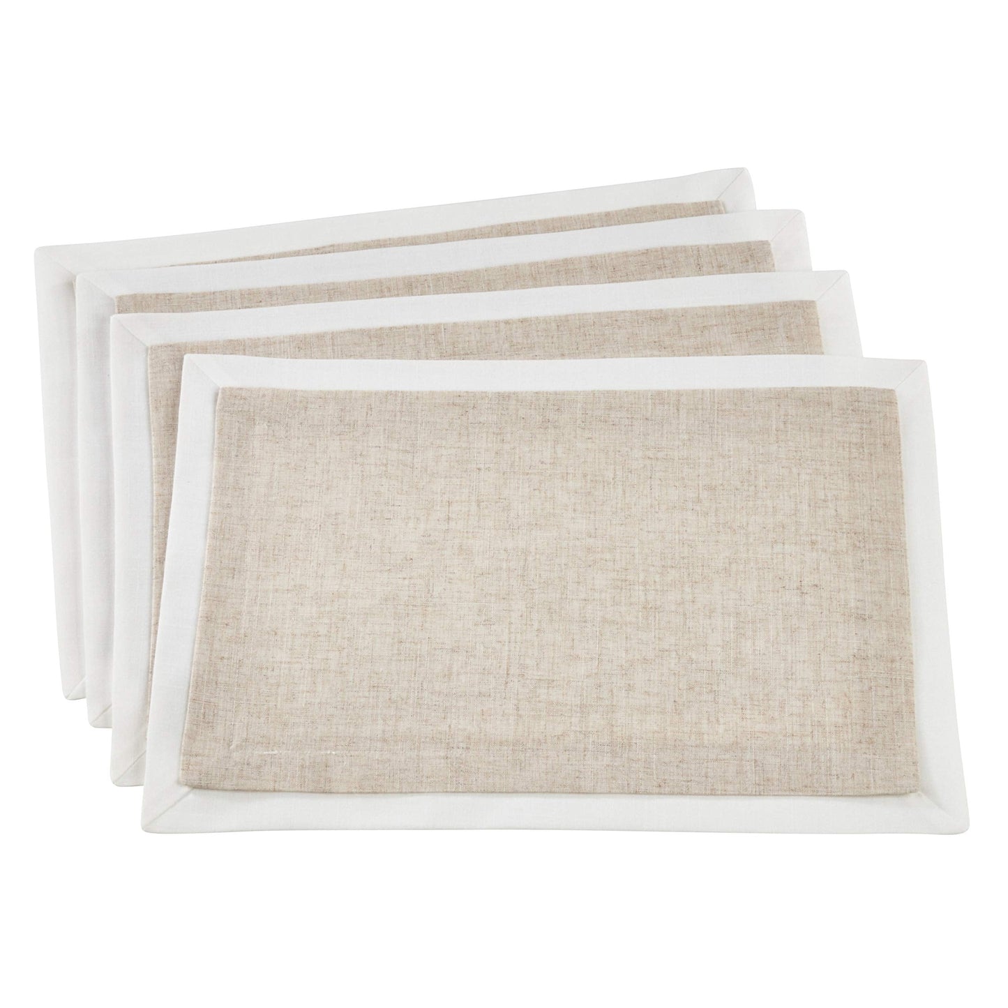 Fennco Styles Moldura Collection Classic Double Layer Linen Blend Table Linens – Table Linens for Banquets, Wedding, Special Events and Home Décor