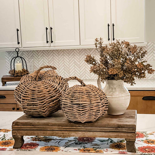 Fall Willow Pumpkin | 2 Sizes