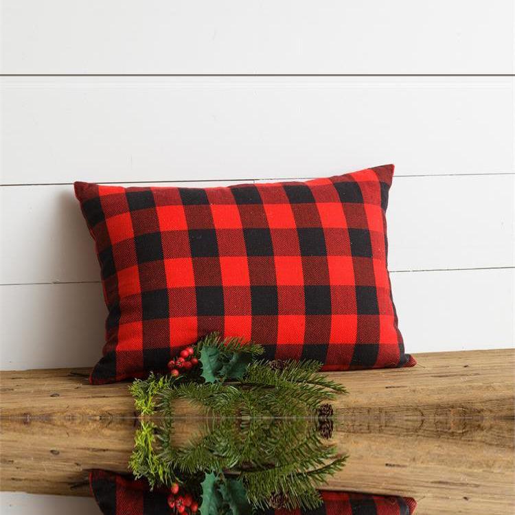 Red Buffalo Throw Pillow