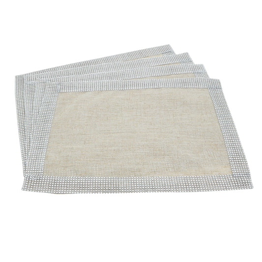 Fennco Styles Elegant Lily Collection Studded Design Table Linens