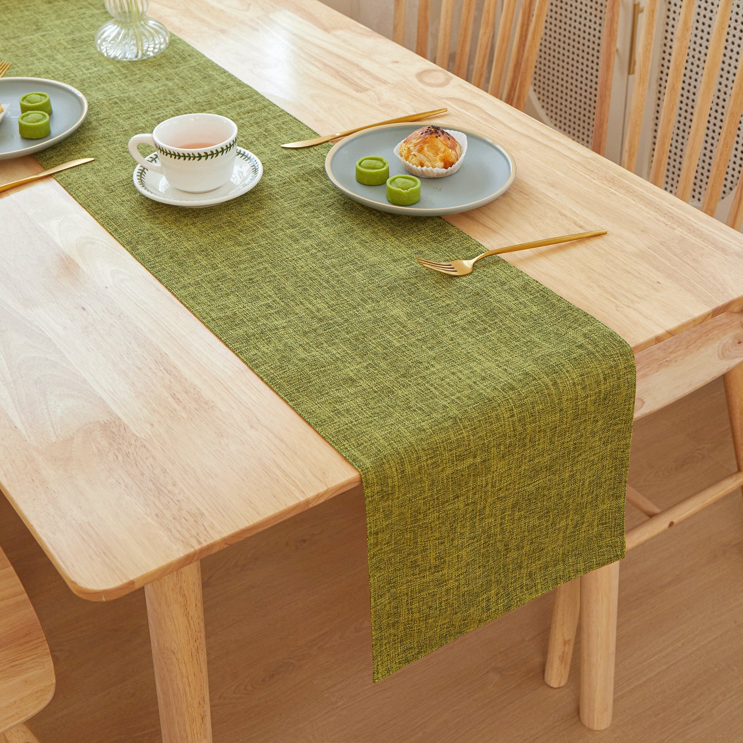 Table Cloth Flat Edges size 12"W x 71" L