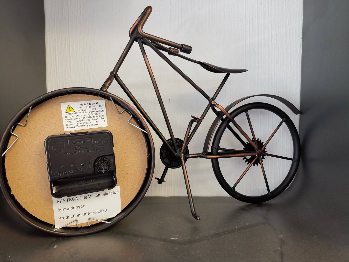 Table clock - Bike Table Clock by Peterson Housewares & Artwares