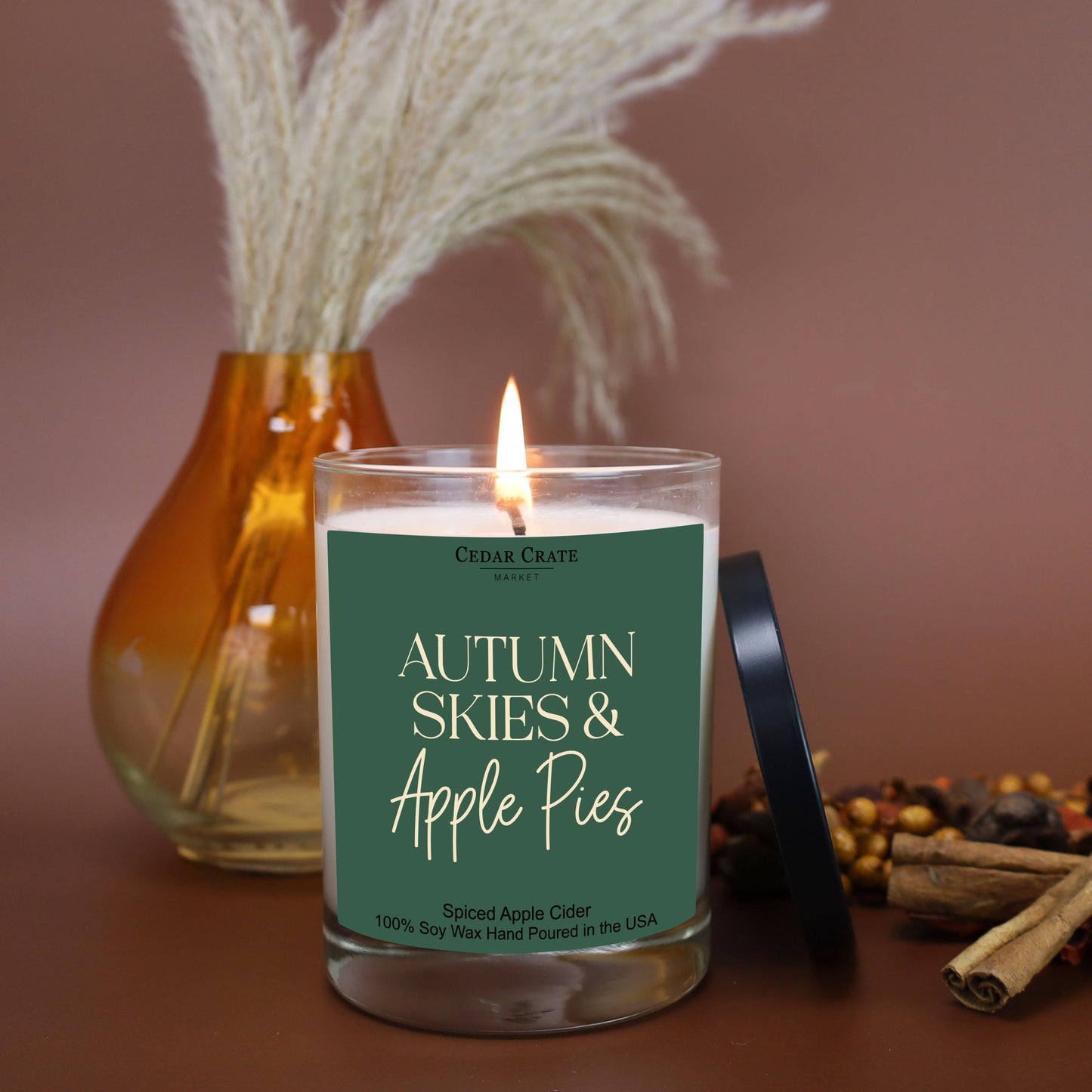Autumn Skies & Apple Pies Luxury Fall Soy Candles