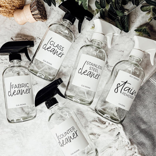 16oz Glass Cleaning Bottles Gia Roma