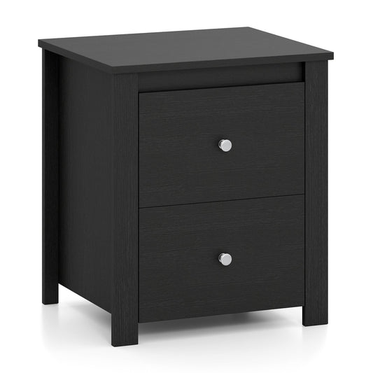 2-Drawer Nightstand with Storage for Bedroom & Living Room DirectDeals