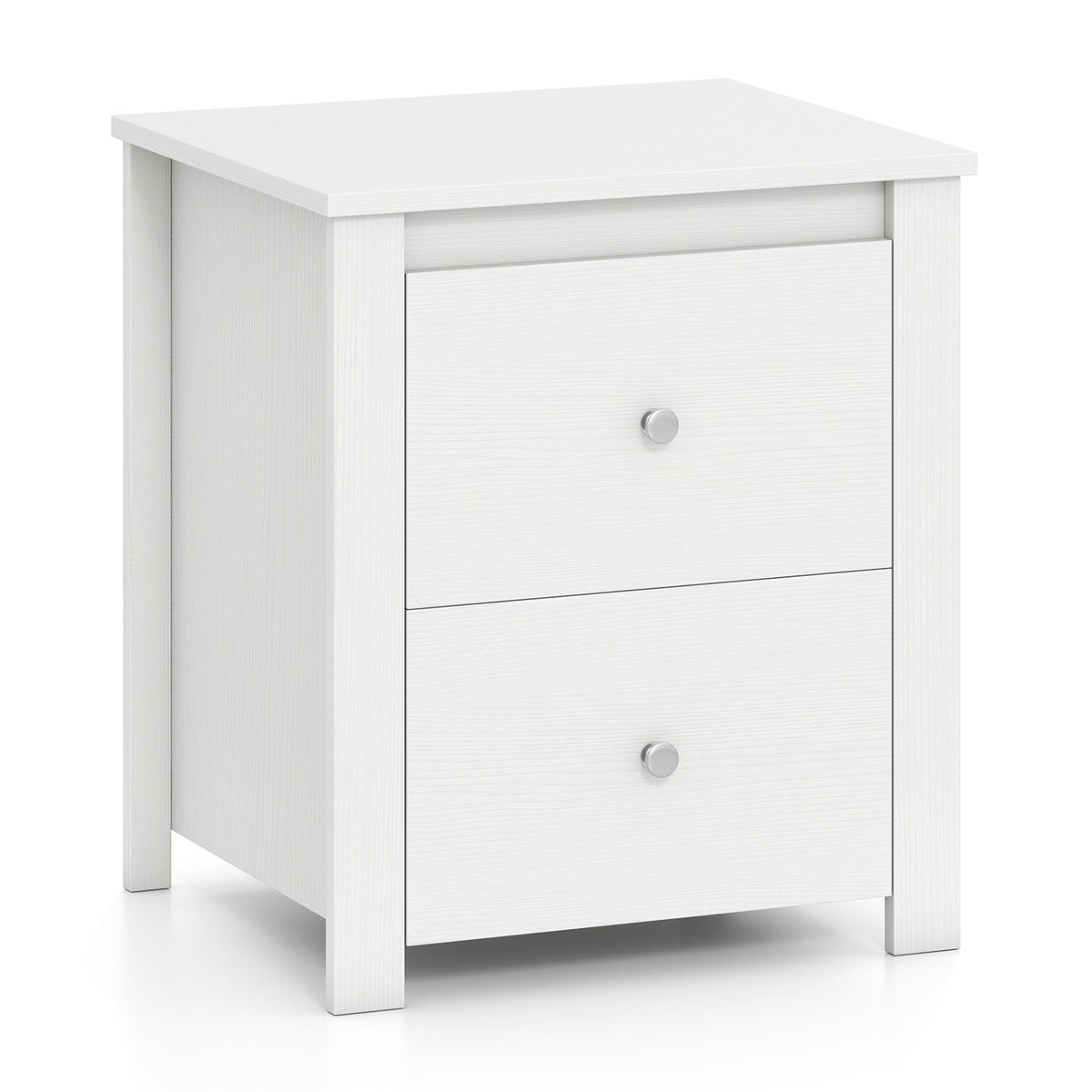 2-Drawer Nightstand with Storage for Bedroom & Living Room DirectDeals