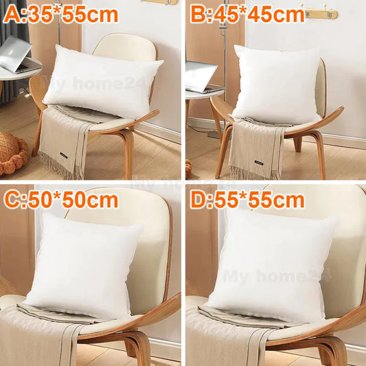 DecorBites™ Cotton-padded Pillow Core for Sofa Car Soft Insert Cushion Core - 35/45/50/55cm