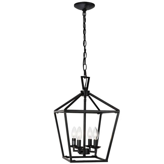 Vintage American Chandelier with Retro Industrial Charm for Restaurant, Bar, and Kitchen Decor