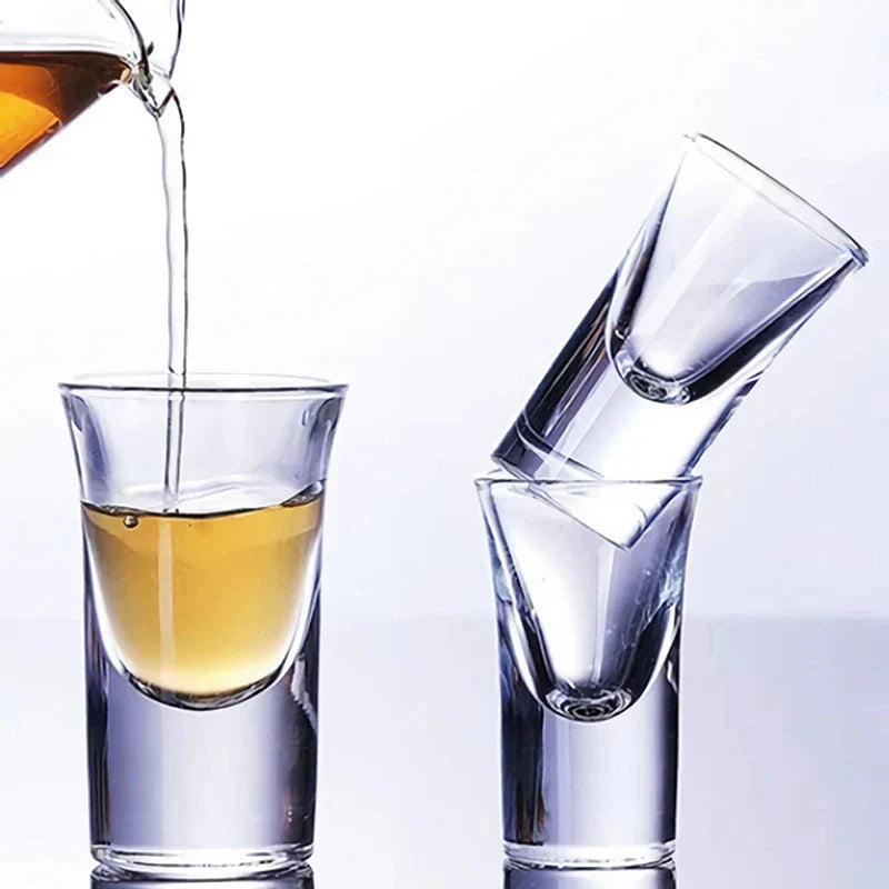 Dlight Decor 6pc 15ml Shot Glass Set – Thick Bottom Mini Liquor Cups
