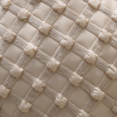 Set of 2 with inserts textured serenity collection - modern plush throw pillows in sage green and ivory with tufted, striped, and quilted patterns