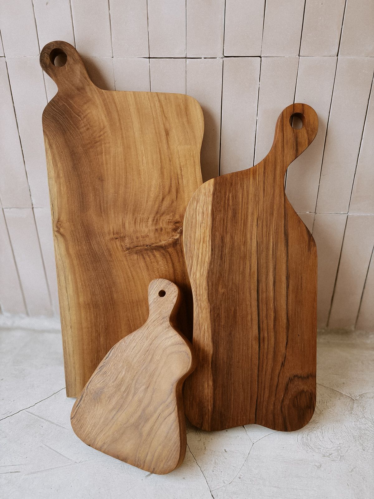 Teak Wavy Charcuterie Boards - 3 sizes