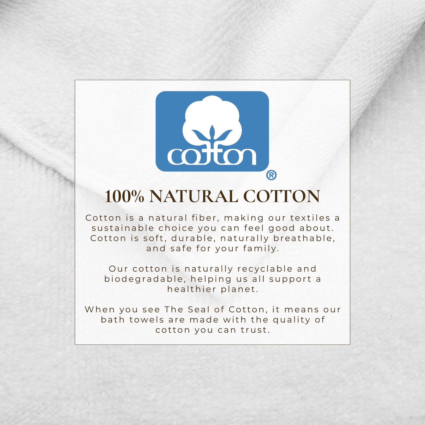 Cotton Border Stitched 6 Piece Towel Set Valery Collection Zero Twist Combed Cotton