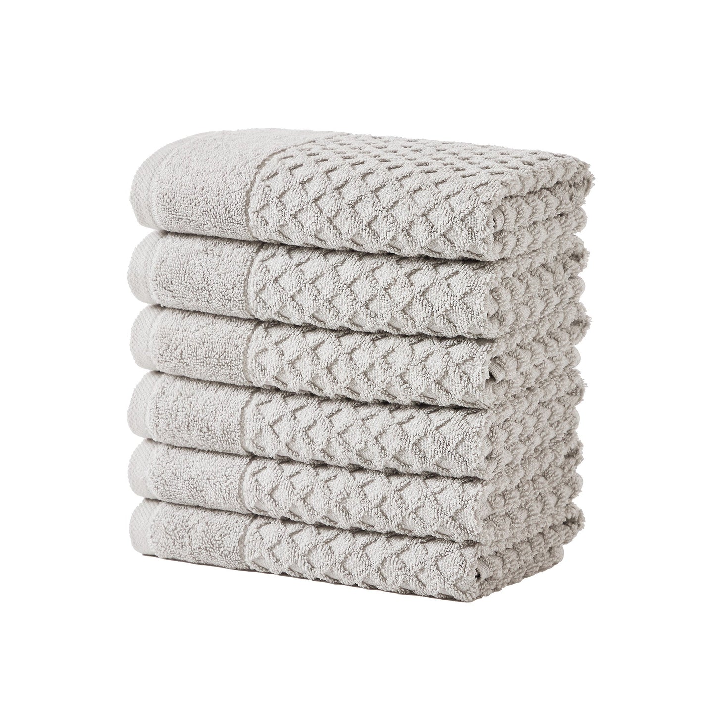 Cotton Diamond Waffle Weave Bath Towel Set Grayson Collection Low Twist Two Ply Towels For Everyday Luxury