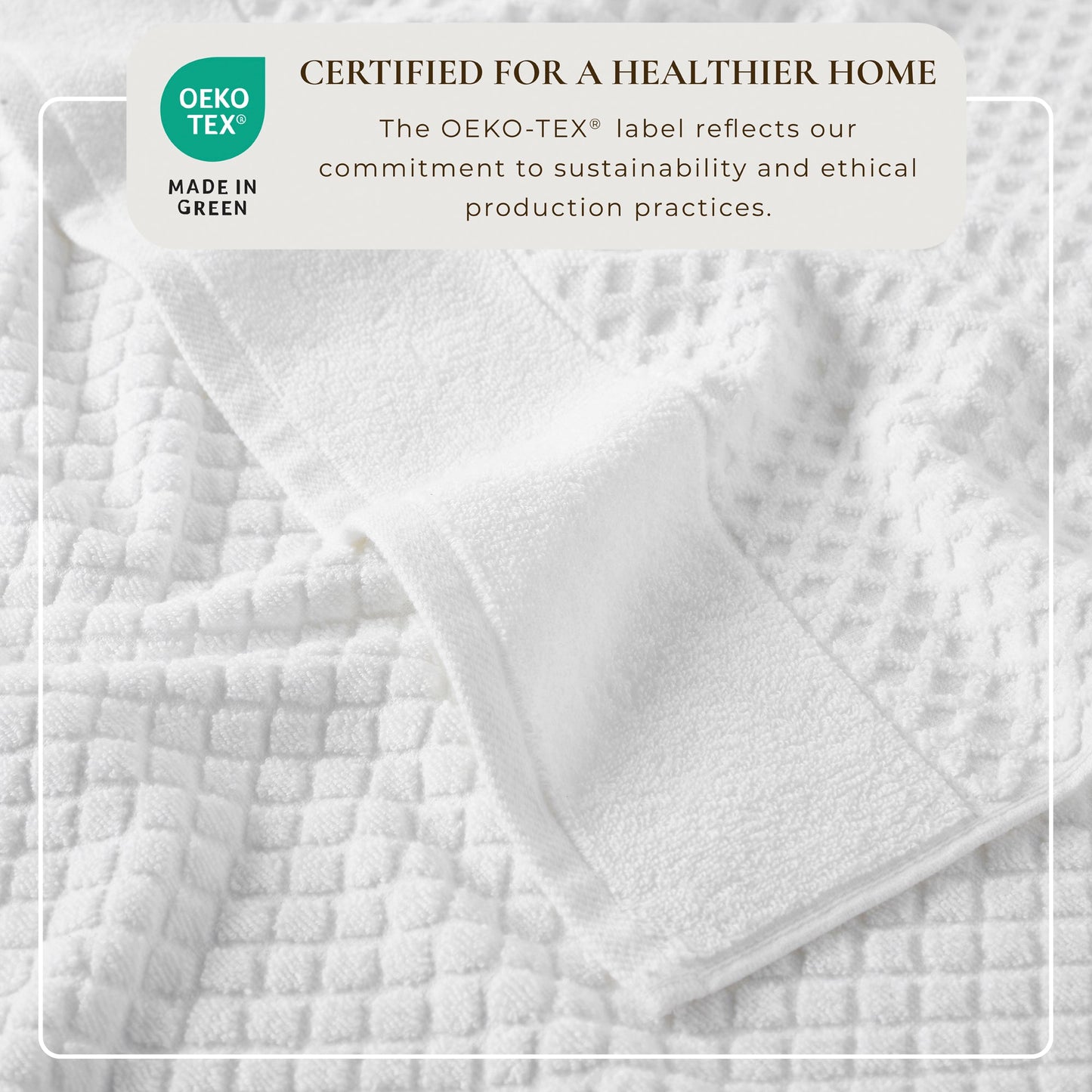 Cotton Diamond Waffle Weave Bath Towel Set Grayson Collection Low Twist Two Ply Towels For Everyday Luxury